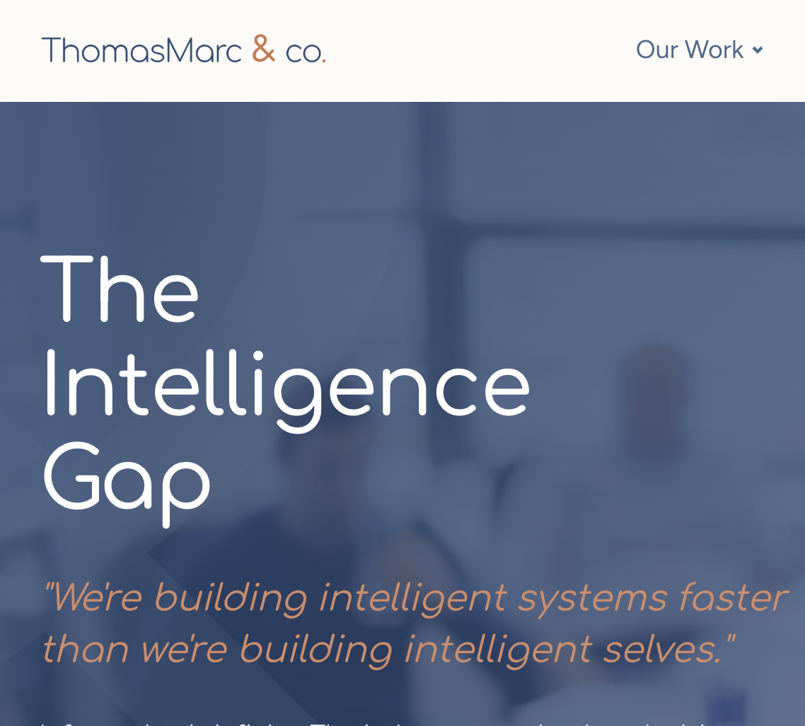 ThomasMarc & Co. — The Intelligence Gap